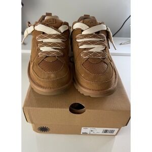 UGG LOWMEL Womens Mocha Suede Shoots Booties Size 6 NEW In Box